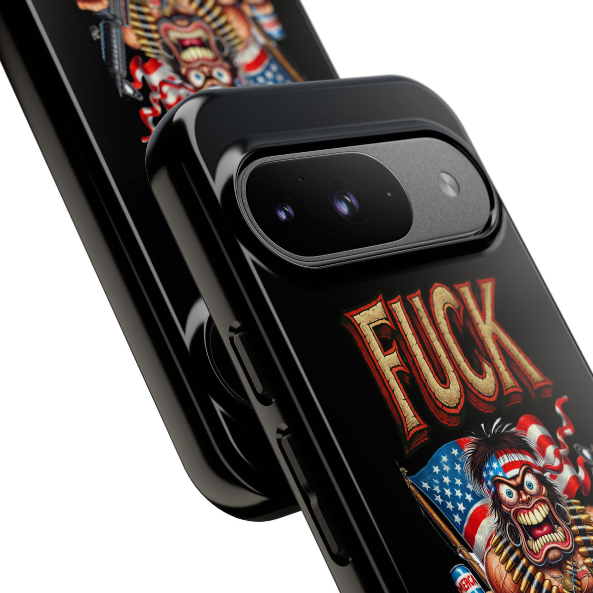 Phone Case — "FUCK YEA" Patriotic Skeleton Soldier Graphic