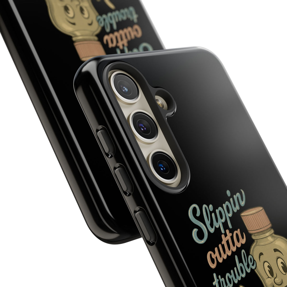 Phone Case — 'Slippin Outta Trouble' Retro Baby Oil Mascot