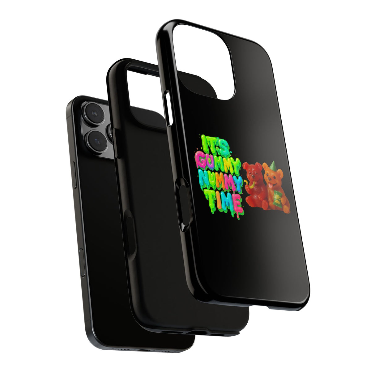 Phone Case — "It's Gummy Nummy Time" Colorful Gummy Bear Protective Case