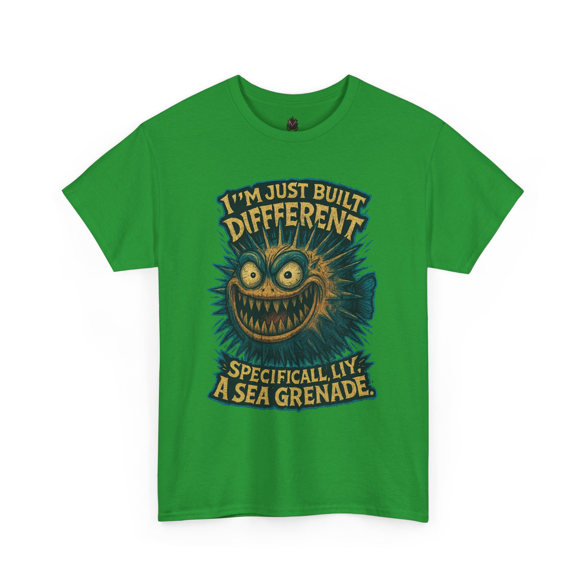 I'm Just Built Different Sea Grenade Tee | Pufferfish Illustration