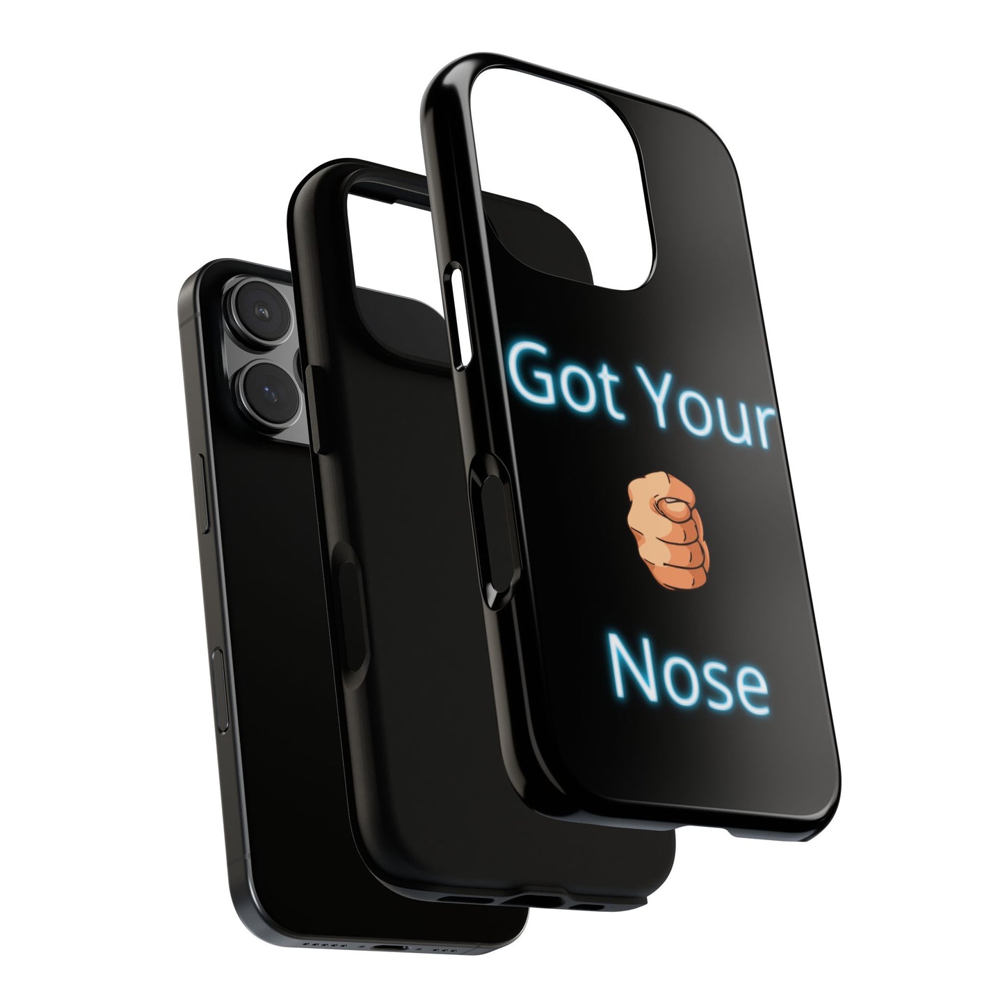 Got Your Nose Phone Case — Funny Neon Fist Design