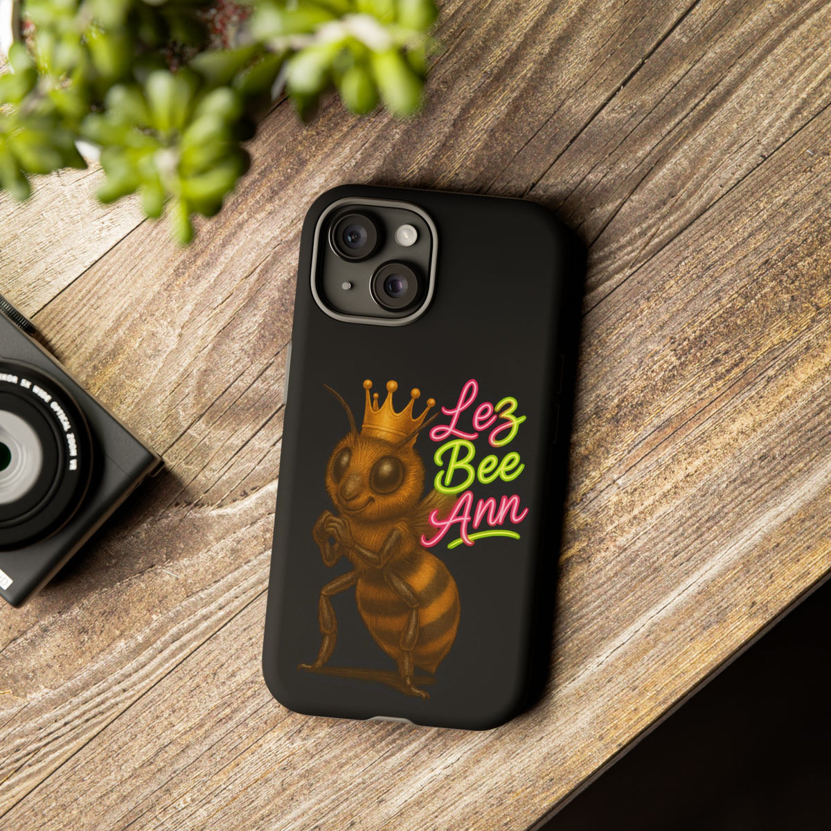 Phone Case — 'Lez Bee Ann' Queen Bee Tough Protective Cover