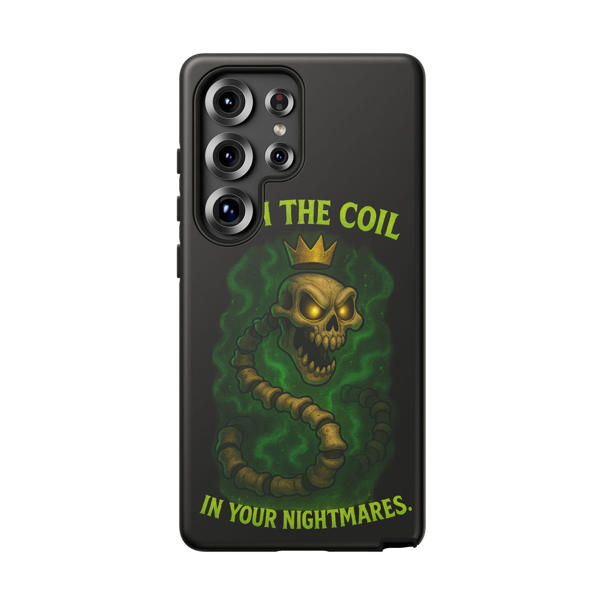 Tough Cases — “I Am The Coil In Your Nightmares” Skull Snake Shockproof Phone Case