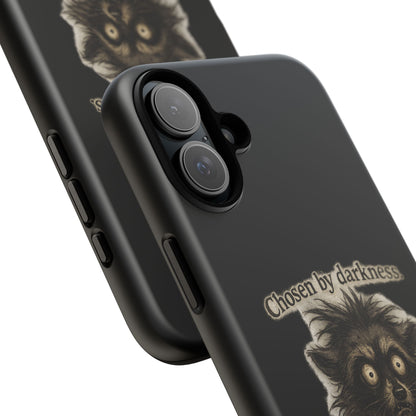 Phone Case - "Chosen by Darkness (Or Maybe Just Rabies)" Cute Creepy Retro Creature Protective Case