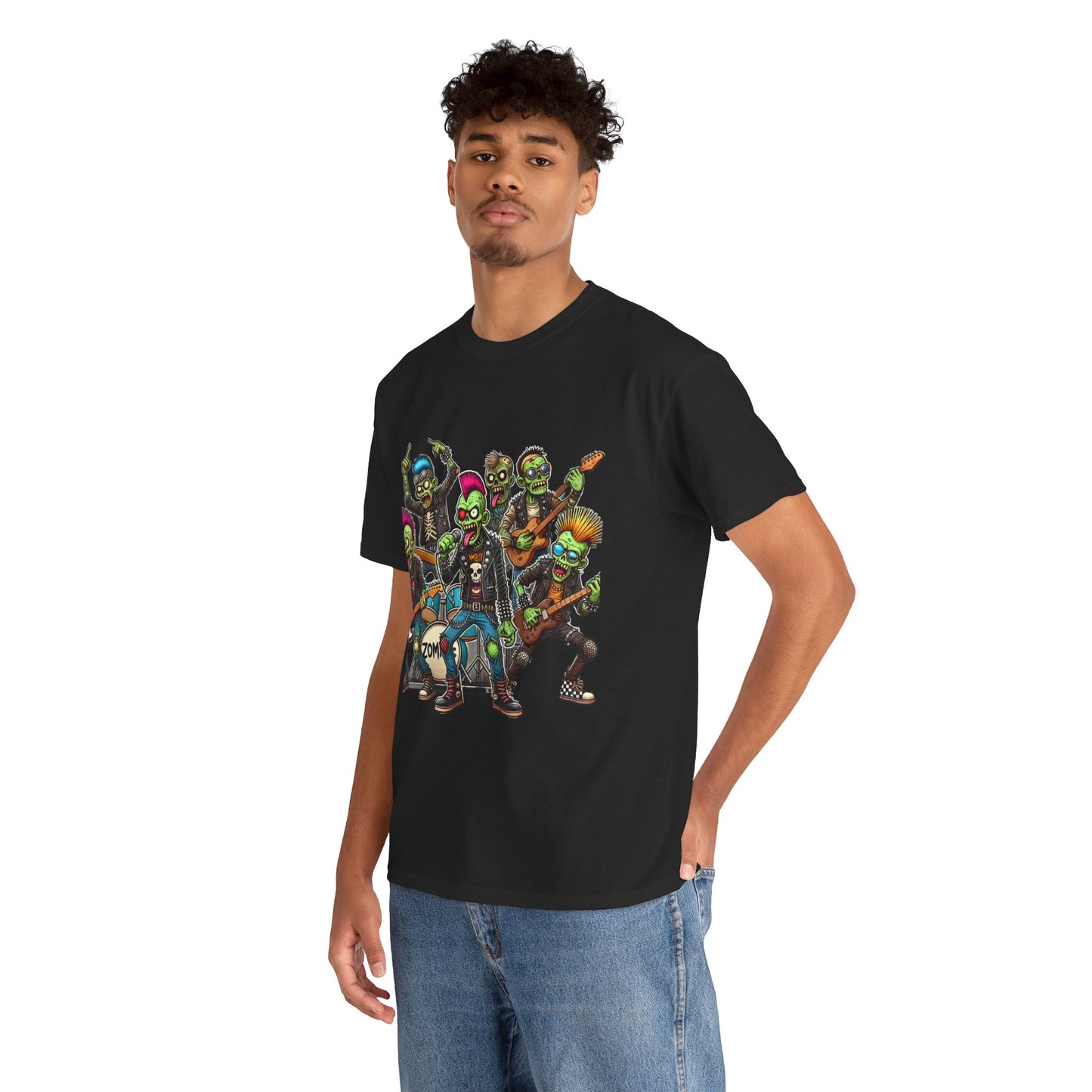 Zombie Rock Band T-Shirt — Funny Halloween Concert Tee