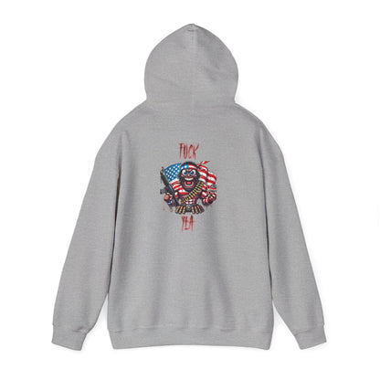 Patriotic Skull & Flag Hoodie – American Eagle Skeleton Graphic Sweatshirt