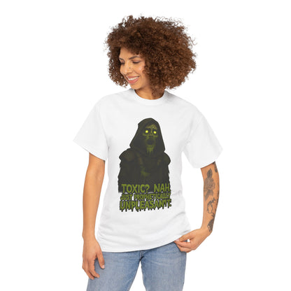 Toxic? Nah Grim Reaper Tee | Spooky Skull Hood Graphic