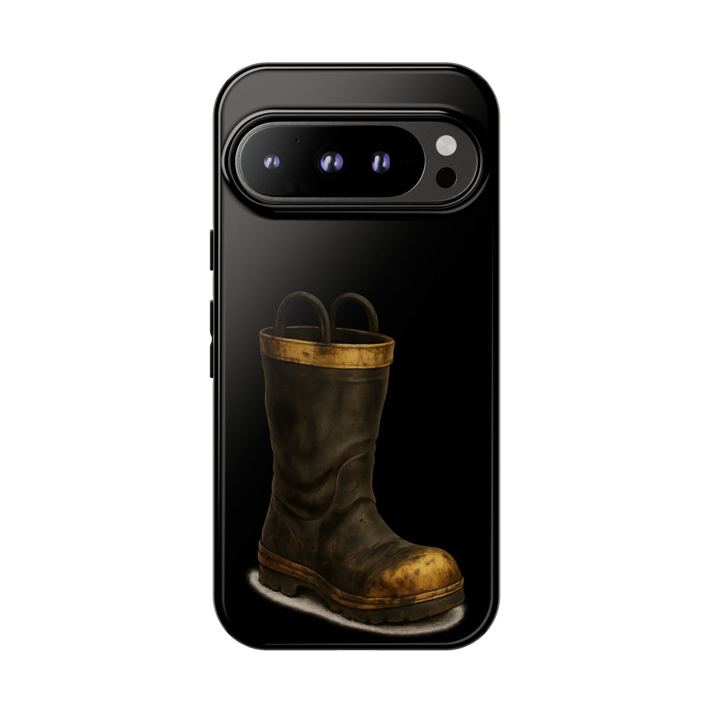 Vintage Fire Boot Phone Case — Rugged Protective iPhone Cover