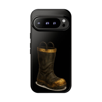 Vintage Fire Boot Phone Case — Rugged Protective iPhone Cover