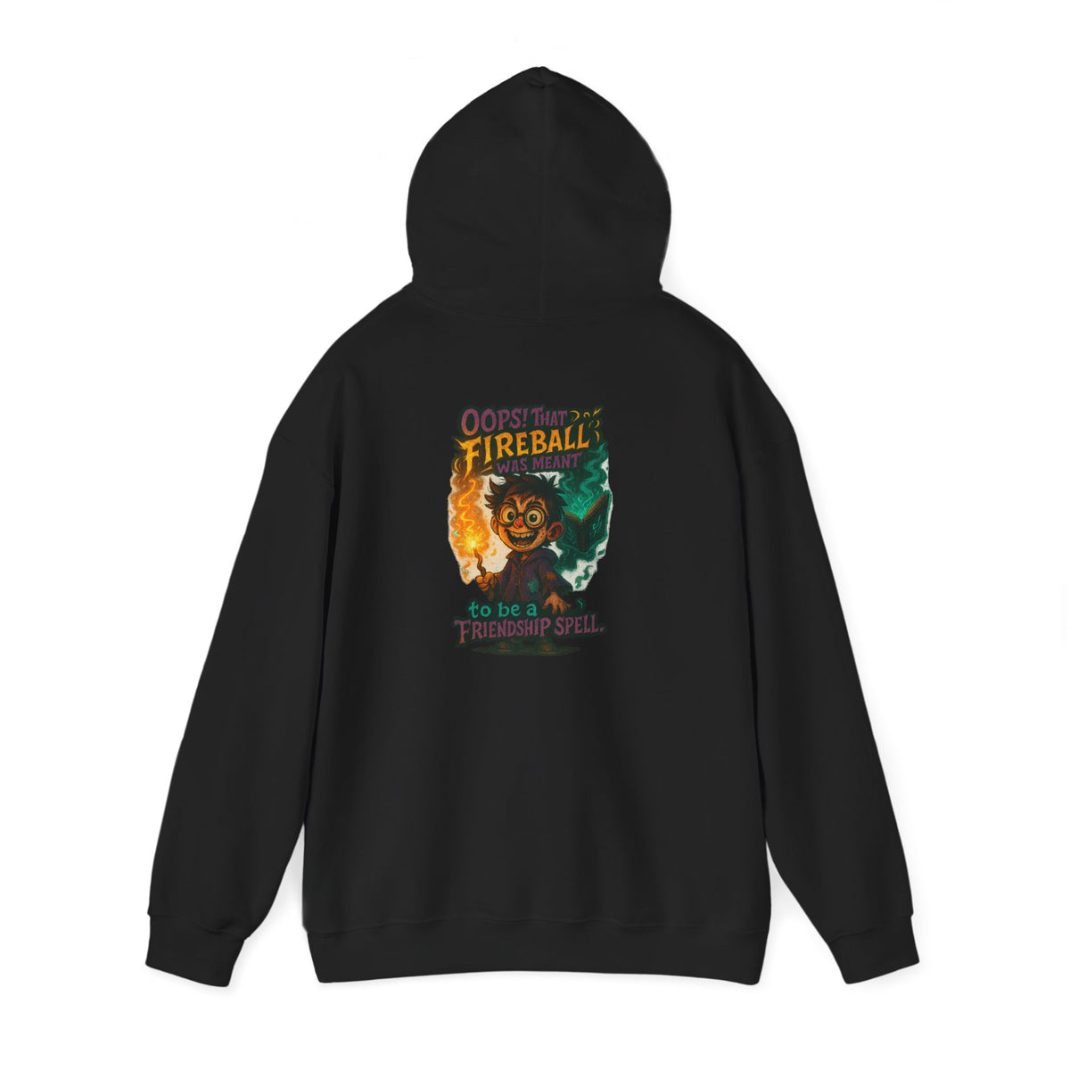 Fireball Demon Hoodie — Fiery Illustration Sweatshirt