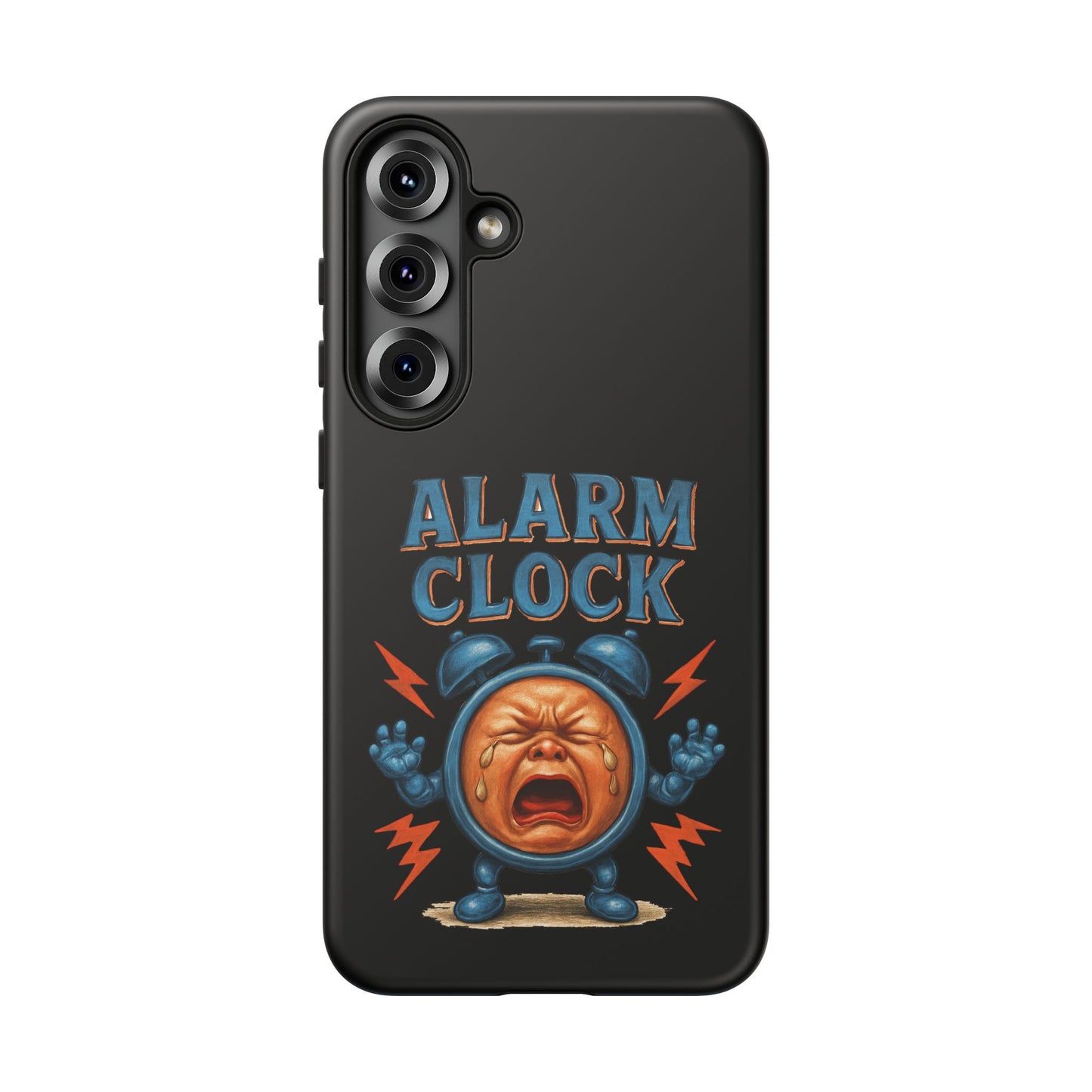 Phone Case — "Alarm Clock" Retro Screaming Clock Protective Cover