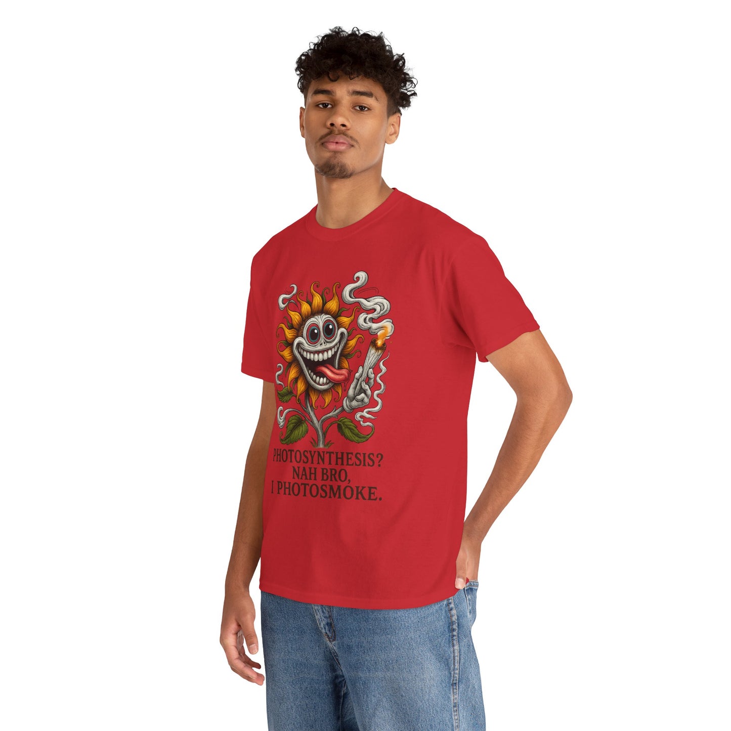 Photosmoke Sunflower – “I Photosmoke” Funny Stoner Plant T-Shirt