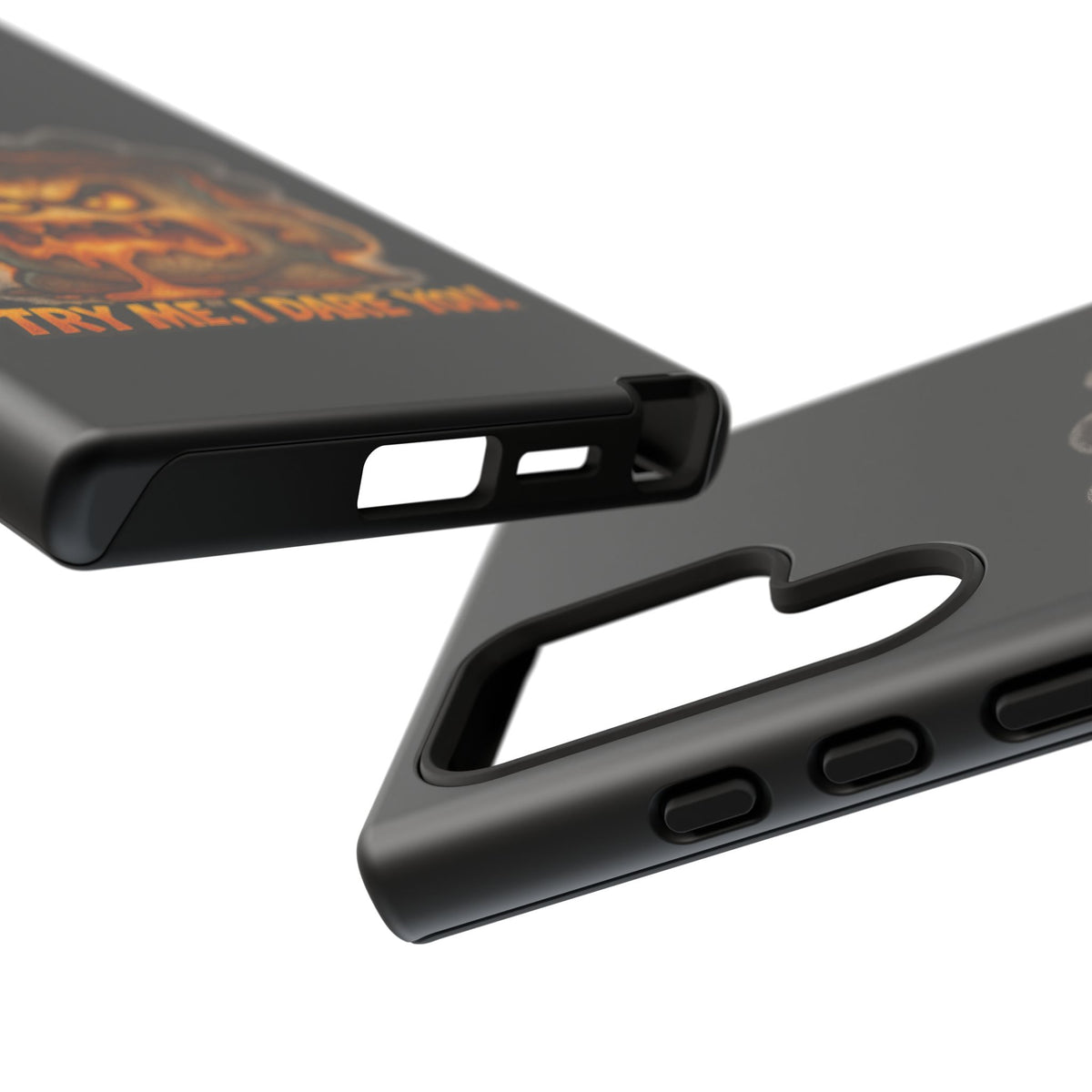 Phone Case — 'Try Me, I Dare You' Angry Lava Monster Graphic