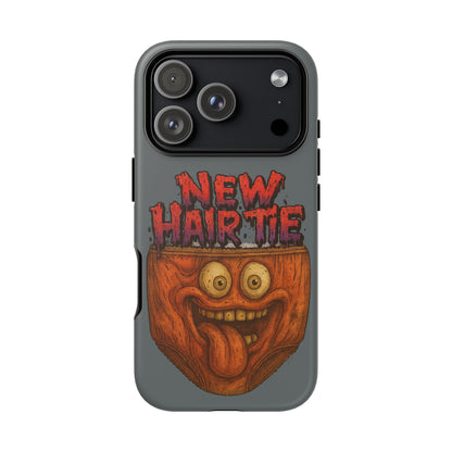 Phone Case — 'New Hairte' Funny Grinning Tongue-Out Monster Design
