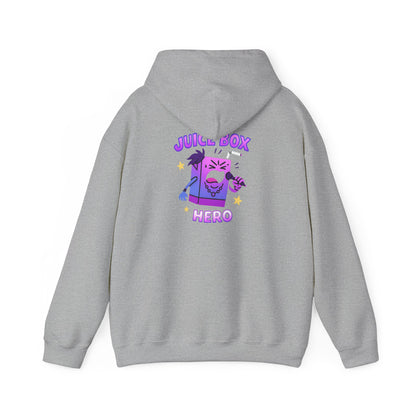 Juice Box Hero Hoodie — Playful Cartoon Juice Box Graphic Sweatshirt