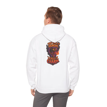 Venom I Call It Charm Hoodie — Spooky Snake Graphic Pullover