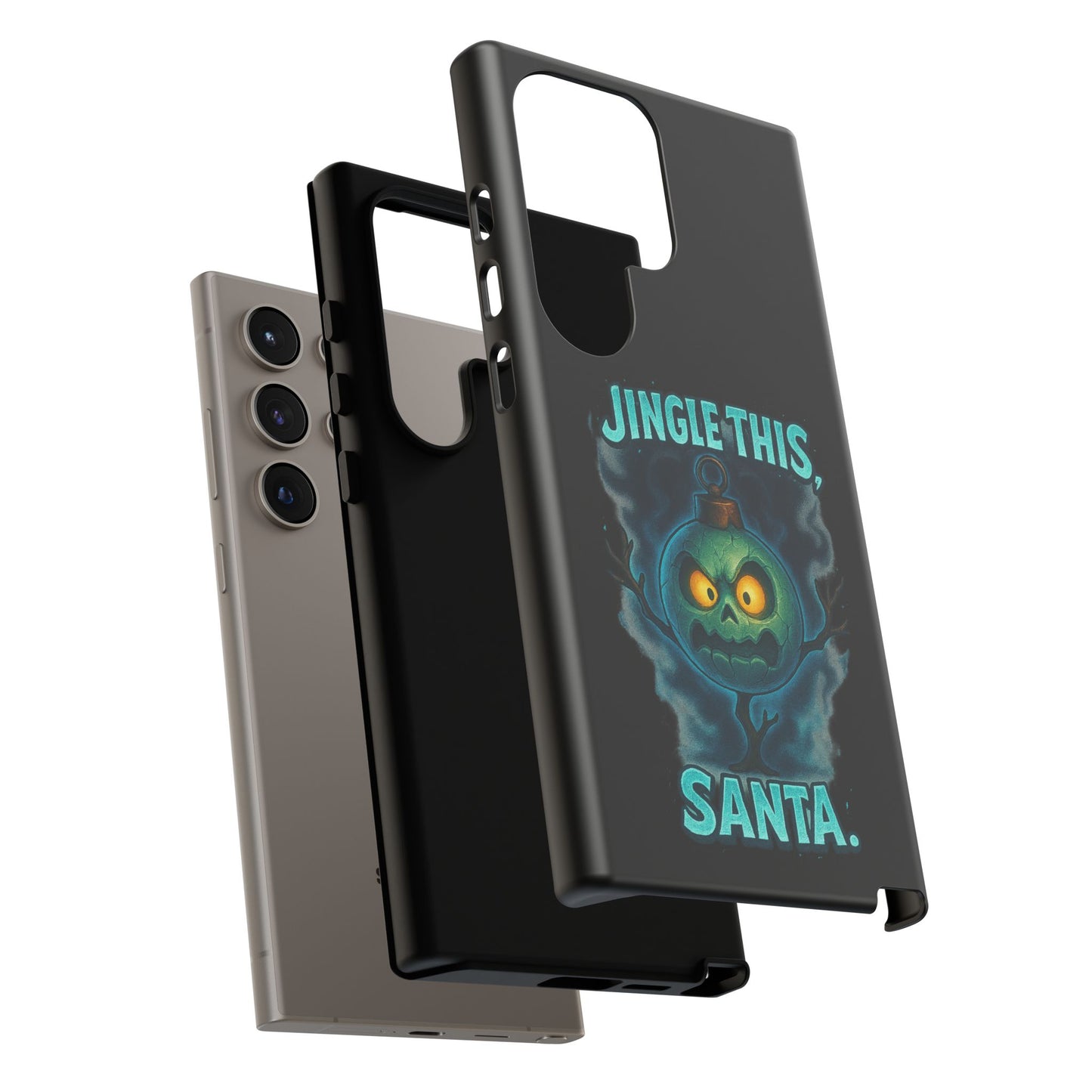 Phone Case - 'Jingle This, Santa' Spooky Holiday Protective Case
