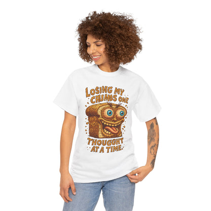 Losing My Crumbs – Funny Crazy Bread Mental Breakdown T-Shirt