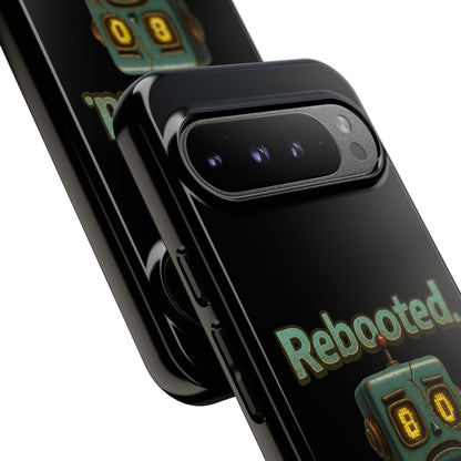 Phone Case — 'Rebooted. Still Awkward.' Retro Robot Protective Cover