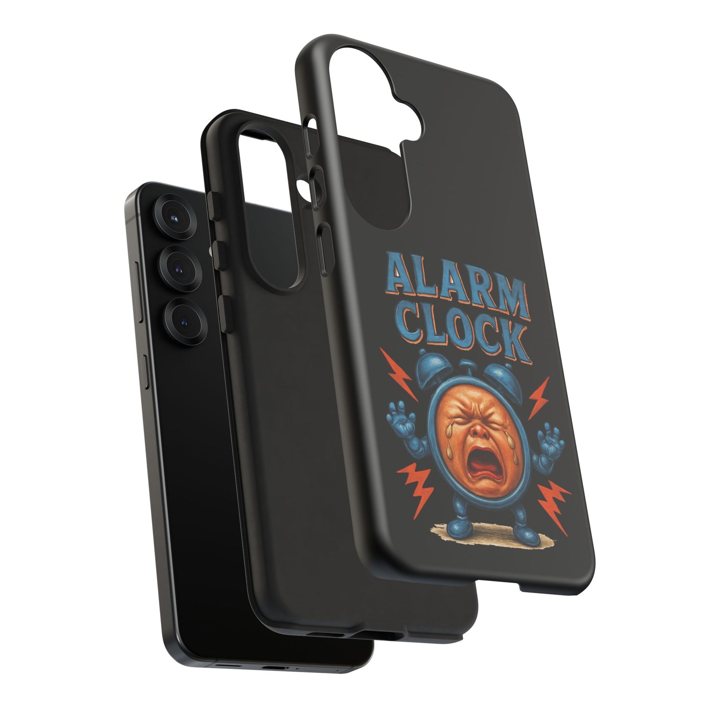 Phone Case — "Alarm Clock" Retro Screaming Clock Protective Cover