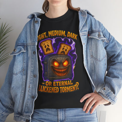Spooky Toast Jack-o'-Lantern T-Shirt | Light Medium Dark or Eternal [...]