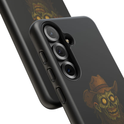Zombie Cowboy Phone Case — "Ain't No Grave Gonna Hold This Yeehaw" Protective iPhone Cover