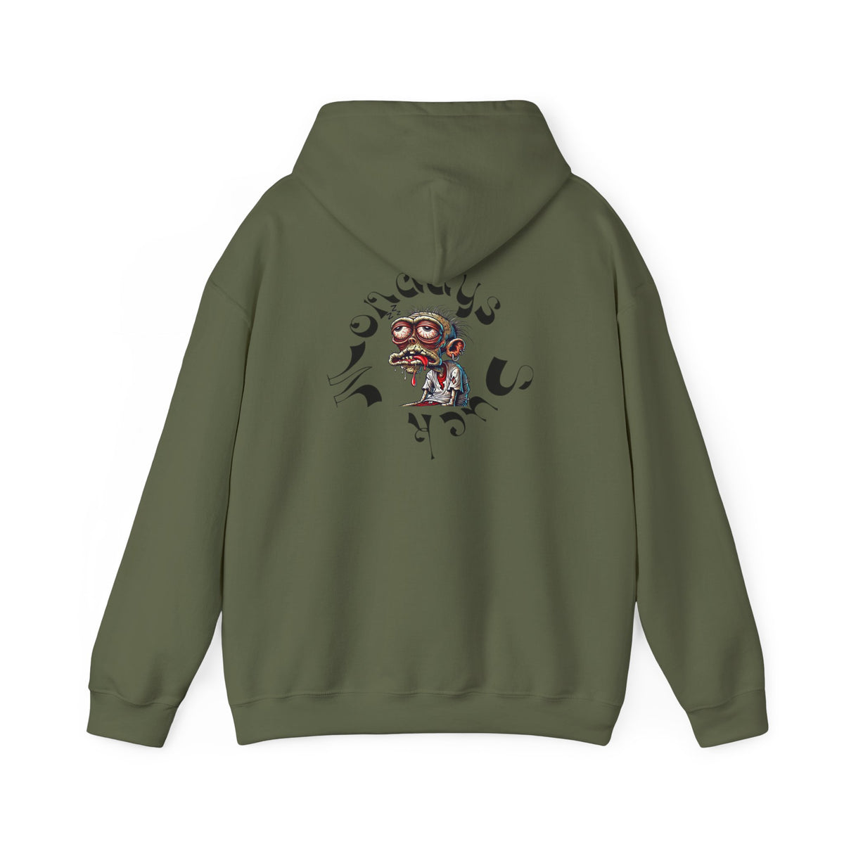 Hoodie - Funky Cartoon Skull Graphic Hoodie