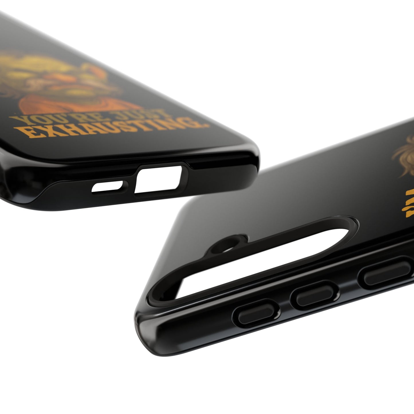 Phone Case — "I'm Not Rude, You're Just Exhausting" Grumpy Goblin Protective Cover