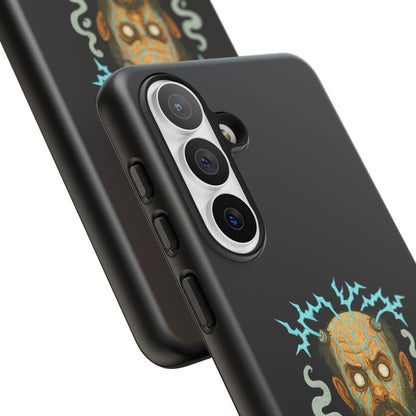 Phone Case — “I’m Not Charged Up… I’m Barely Contained” Electric Horror Design