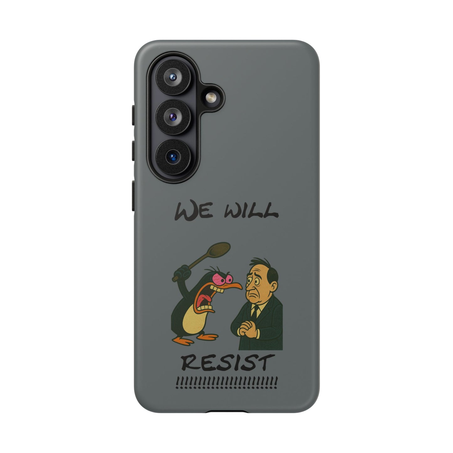 Phone Case - "We Will Resist" Cartoon Protest Design
