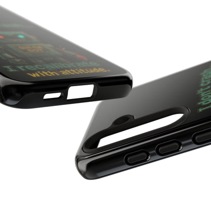 Phone Case — "I Don't Crash... I Recalibrate" Retro Robot Protective Cover