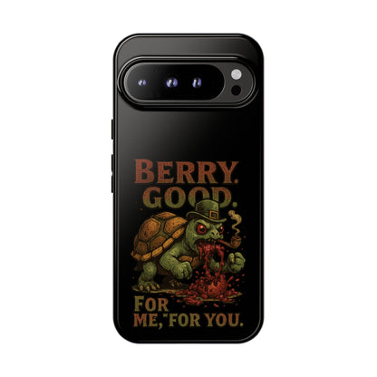 Phone Case — 'Berry Good' Zombie Turtle Graphic Tough Protective Case