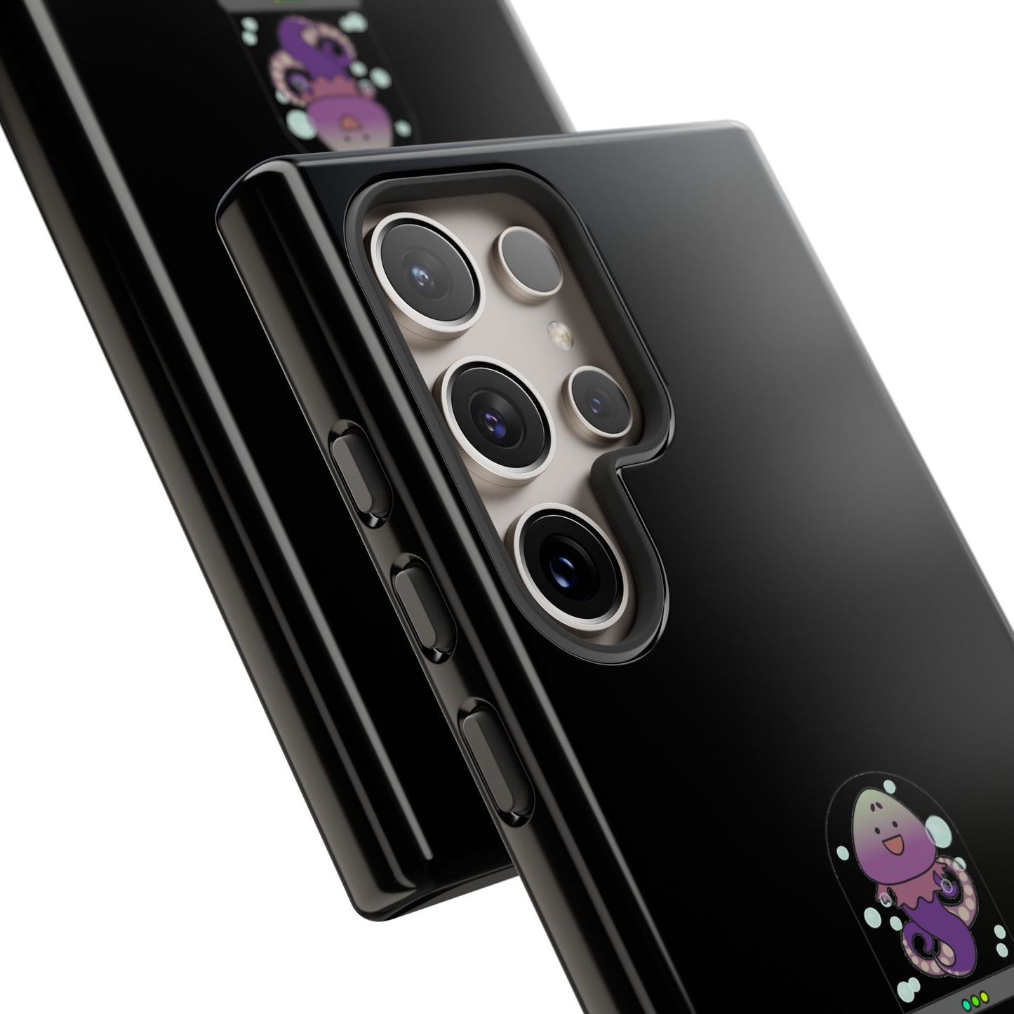 Phone Case — 'Got Protection?' Cute Purple Alien Anti-Shock Protective Cover