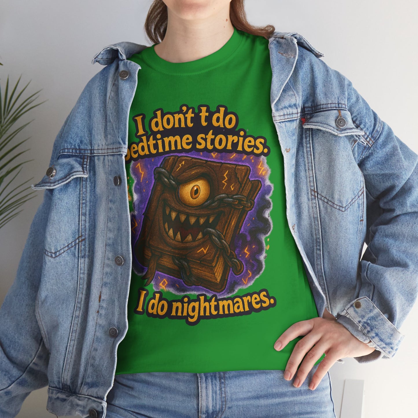 Horror Storybook Tee — "I don't do bedtime stories. I do nightmares."