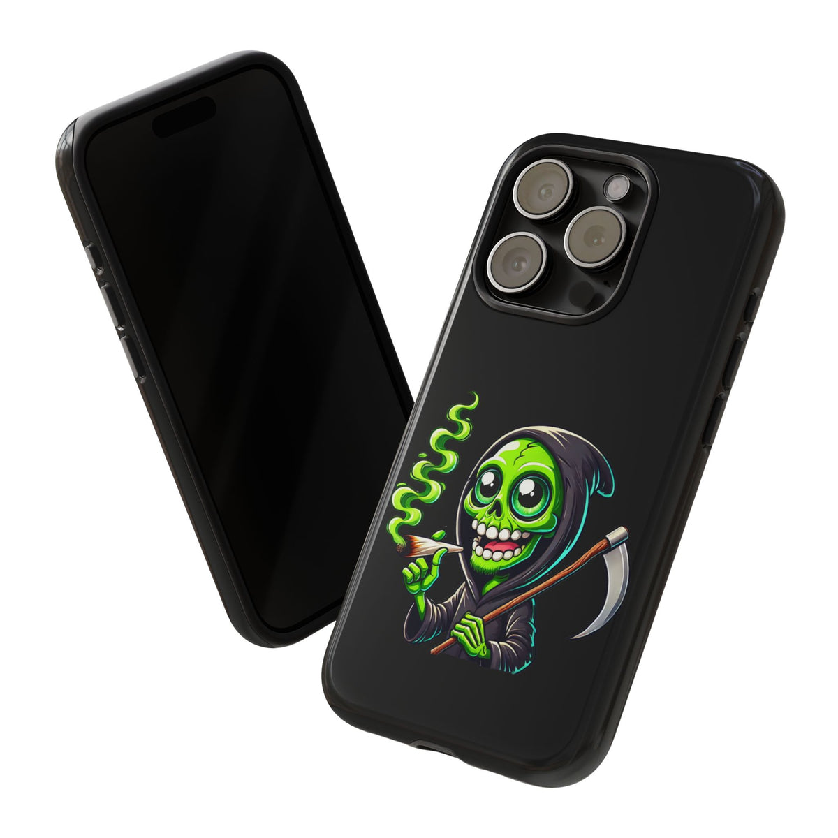 Grinning Green Reaper Phone Case