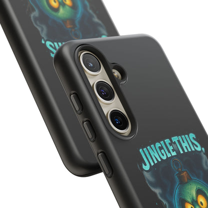 Phone Case - 'Jingle This, Santa' Spooky Holiday Protective Case
