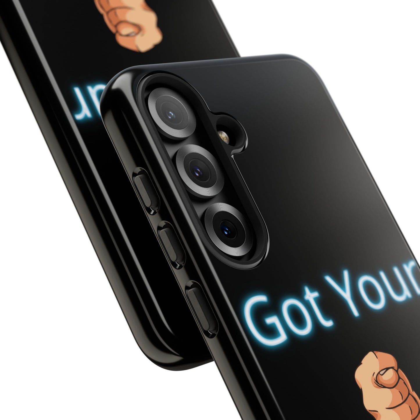 Got Your Nose Phone Case — Funny Neon Fist Design