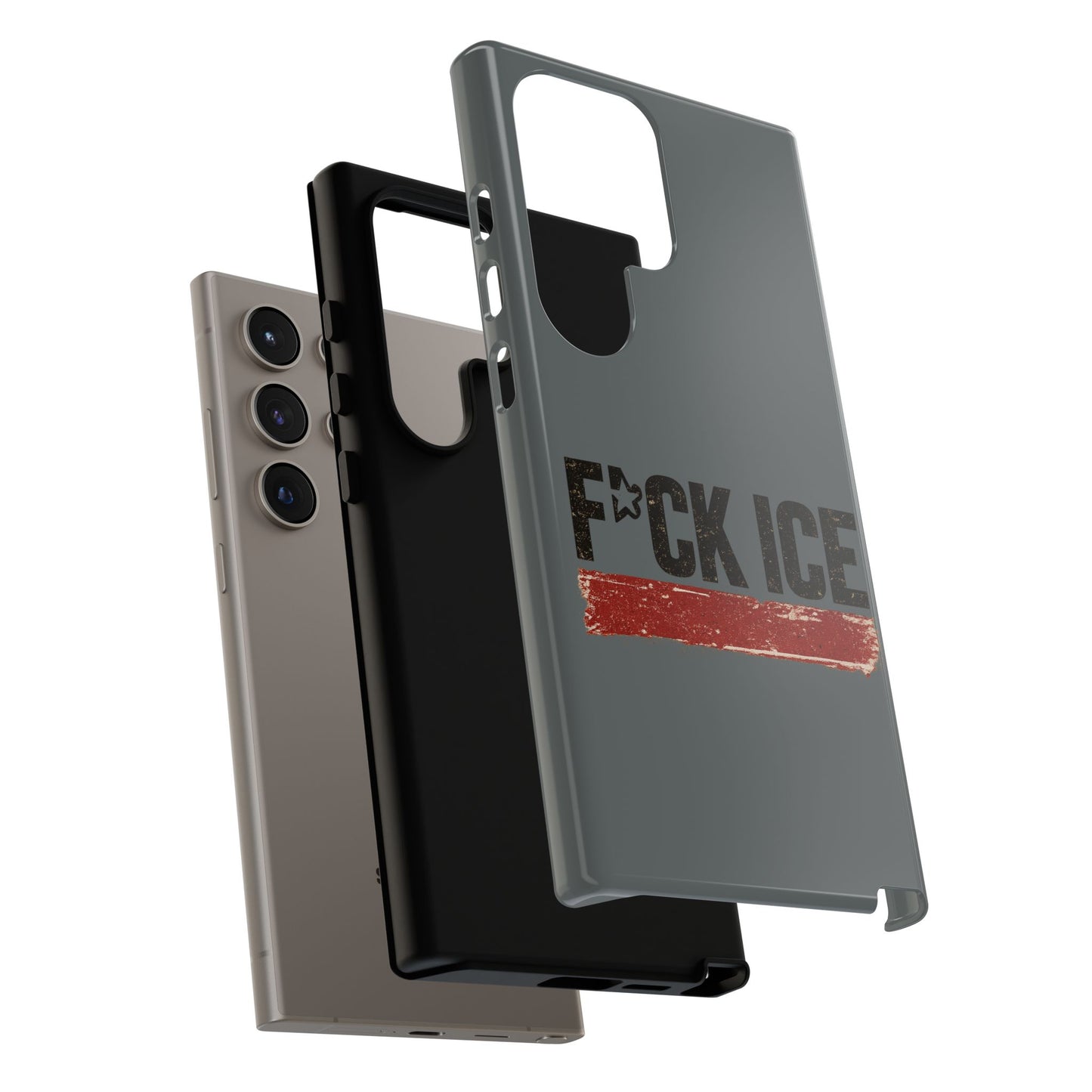 Phone Case - "F*CK ICE" Distressed Protest Design