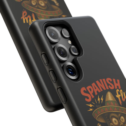 Spanish Fly Tough Phone Case — Retro Skull Sombrero Design