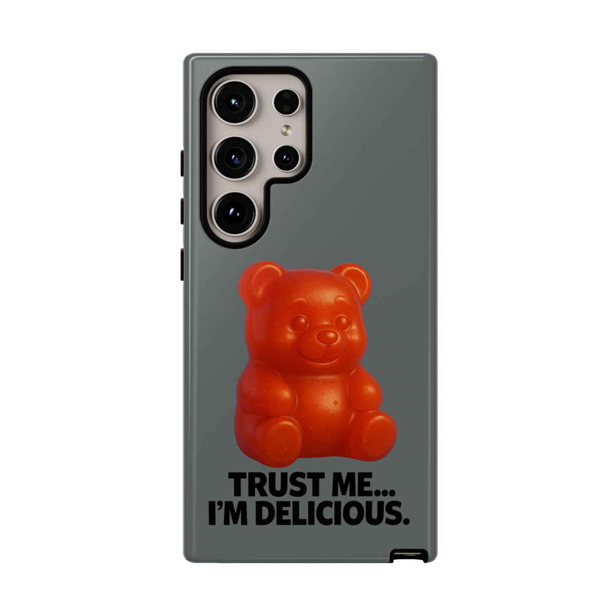 Phone Case — Red Gummy Bear 'Trust Me... I'm Delicious' Protective Case