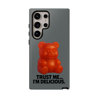 Phone Case — Red Gummy Bear 'Trust Me... I'm Delicious' Protective Case