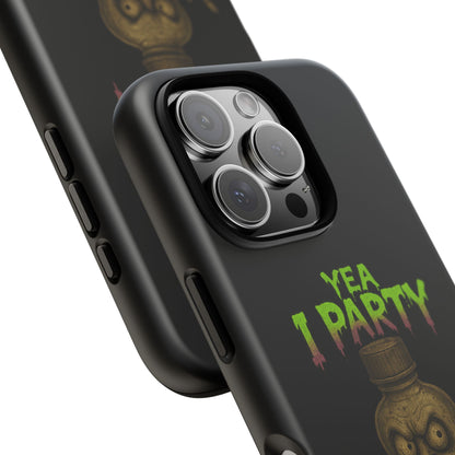 Phone Case — 'Yea I Party' Creepy Baby Bottle Graphic