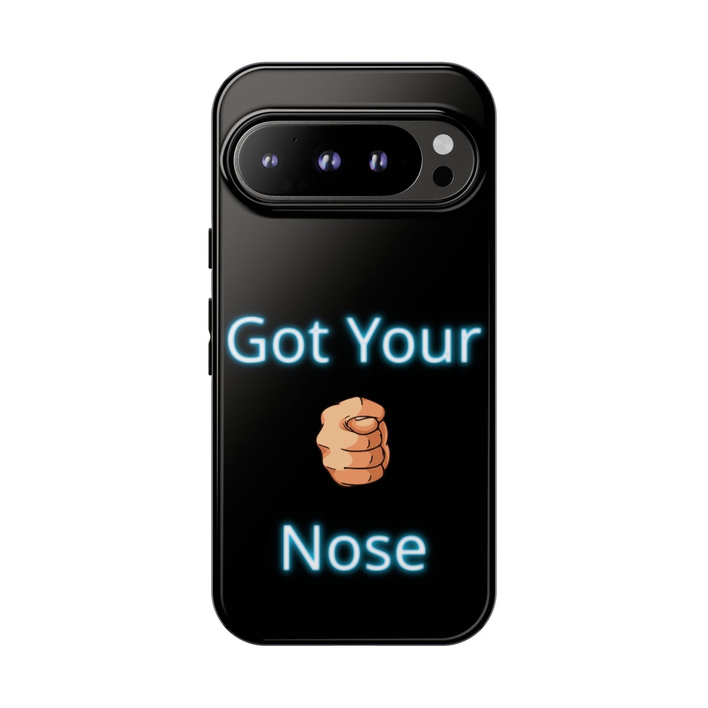 Got Your Nose Phone Case — Funny Neon Fist Design