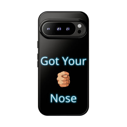 Got Your Nose Phone Case — Funny Neon Fist Design