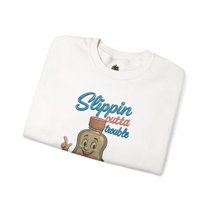 Slippin’ Outta Trouble Crewneck Sweatshirt