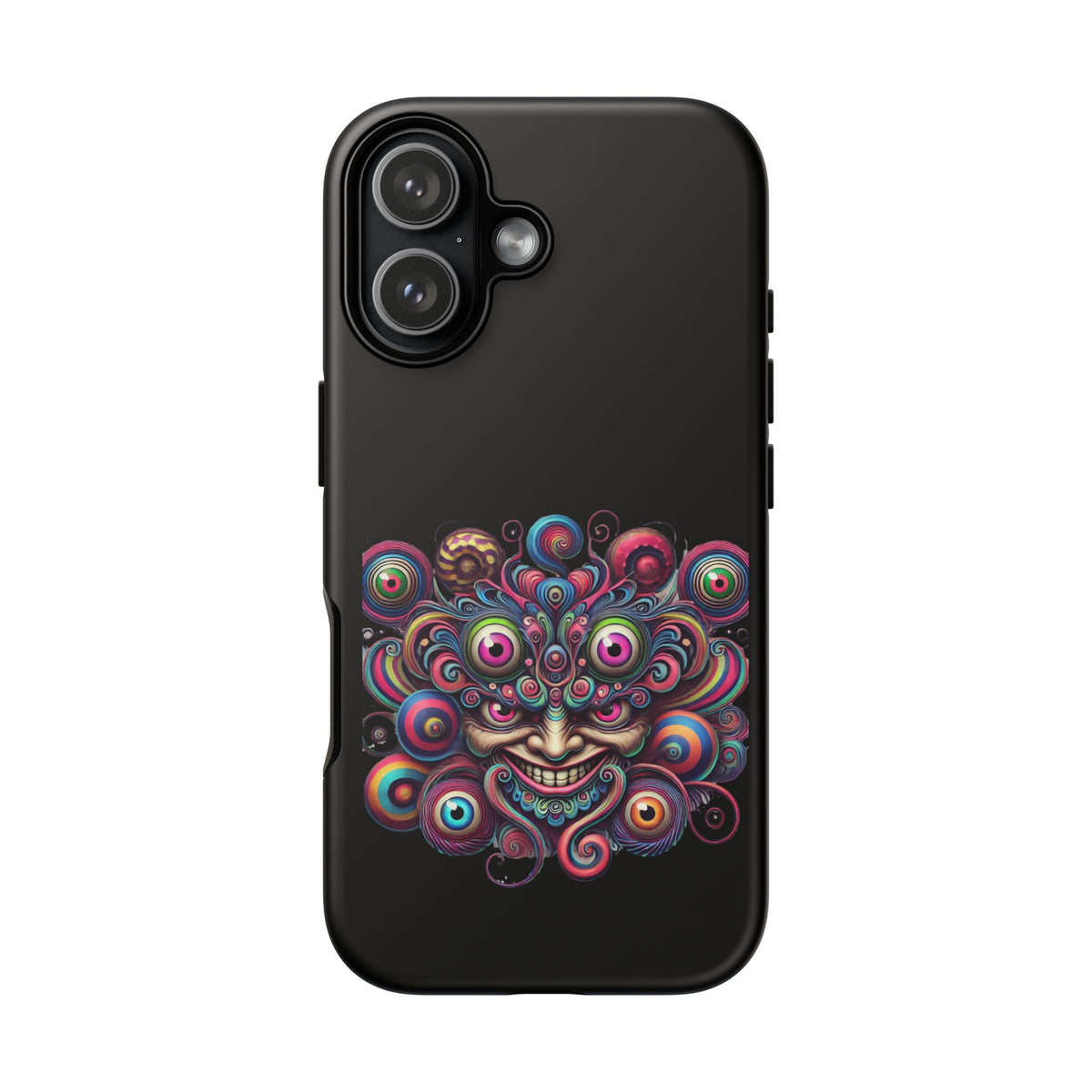Psychedelic Smiling Eye Cluster Phone Case