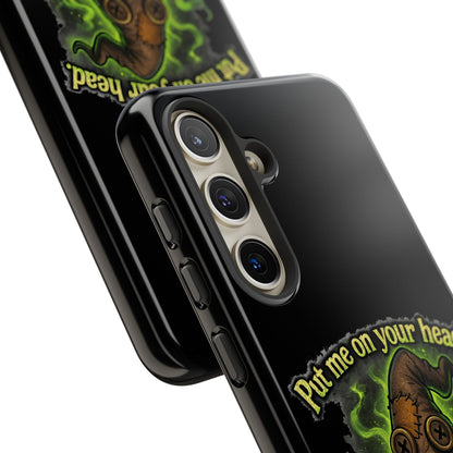 Phone Case — 'Put Me On Your Head, I Double Dare You' Witch Hat Horror Design