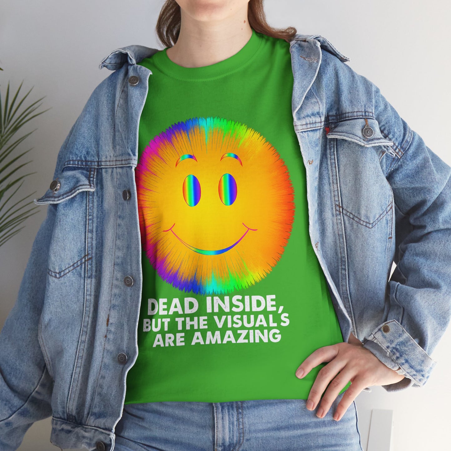Dead Inside, But the Visuals Are Amazing – Trippy Smiley Face T-Shirt