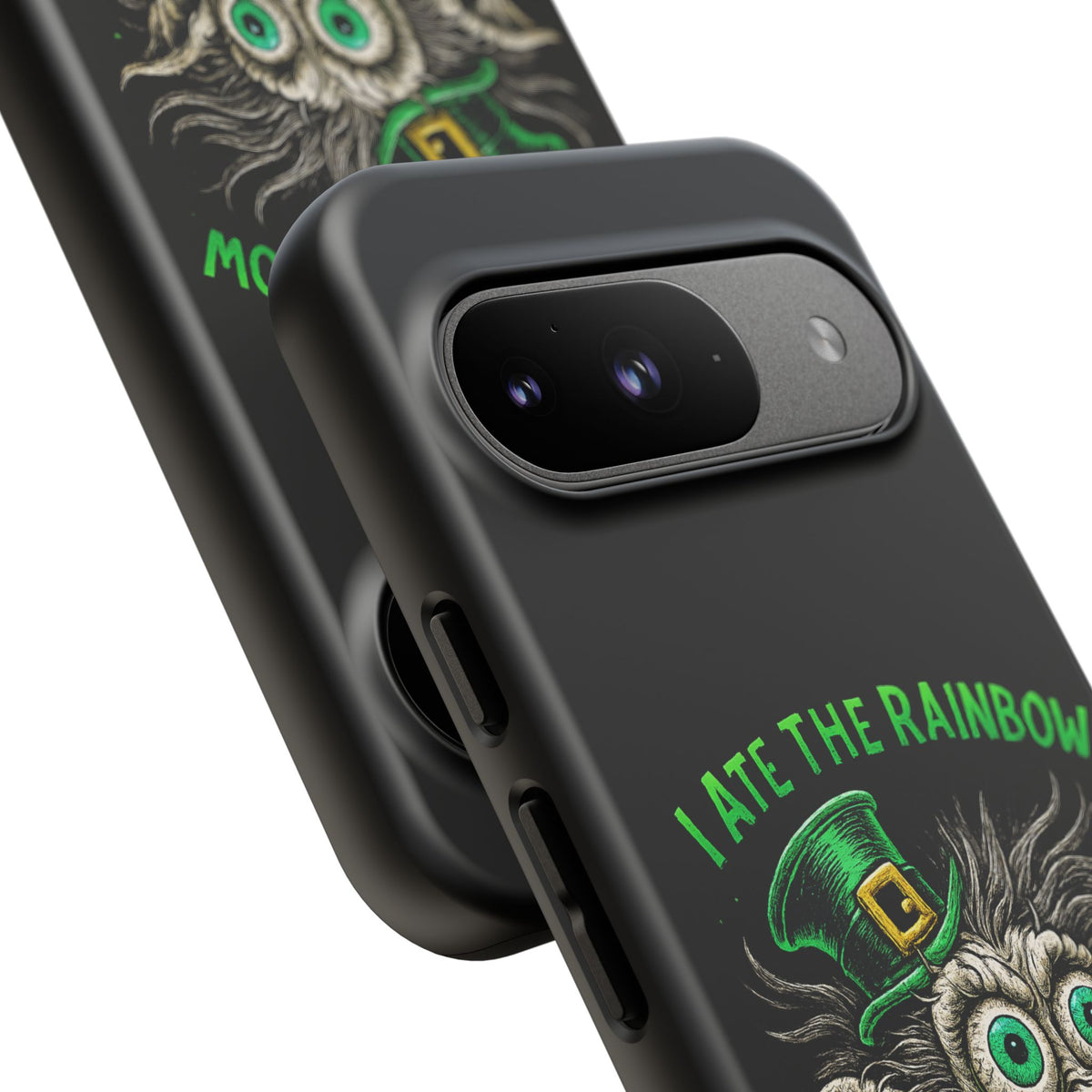 St. Patrick's Horror Phone Case — "I Ate the Rainbow, The Gold Screamed" Lucky Goblin Design