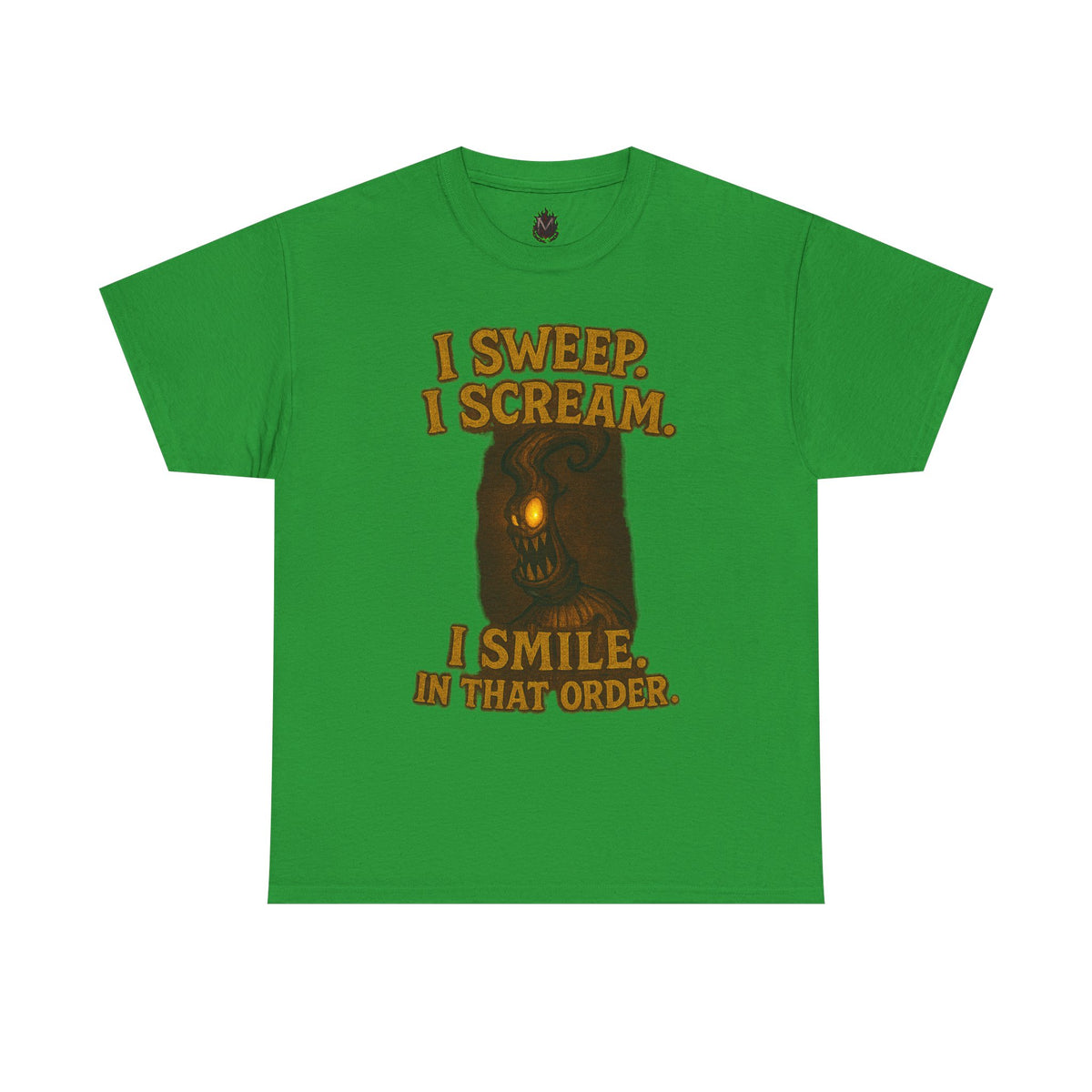 Creepy Pumpkin Lantern I Sweep I Scream I Smile T-Shirt